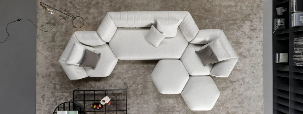 Модульный диван для гостиной: варианты от BONALDO